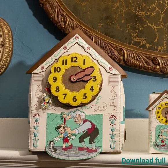 Mini Backpack & Zip Around Wallet - Pinocchio Cuckoo Clock - Picture 11 of 11
